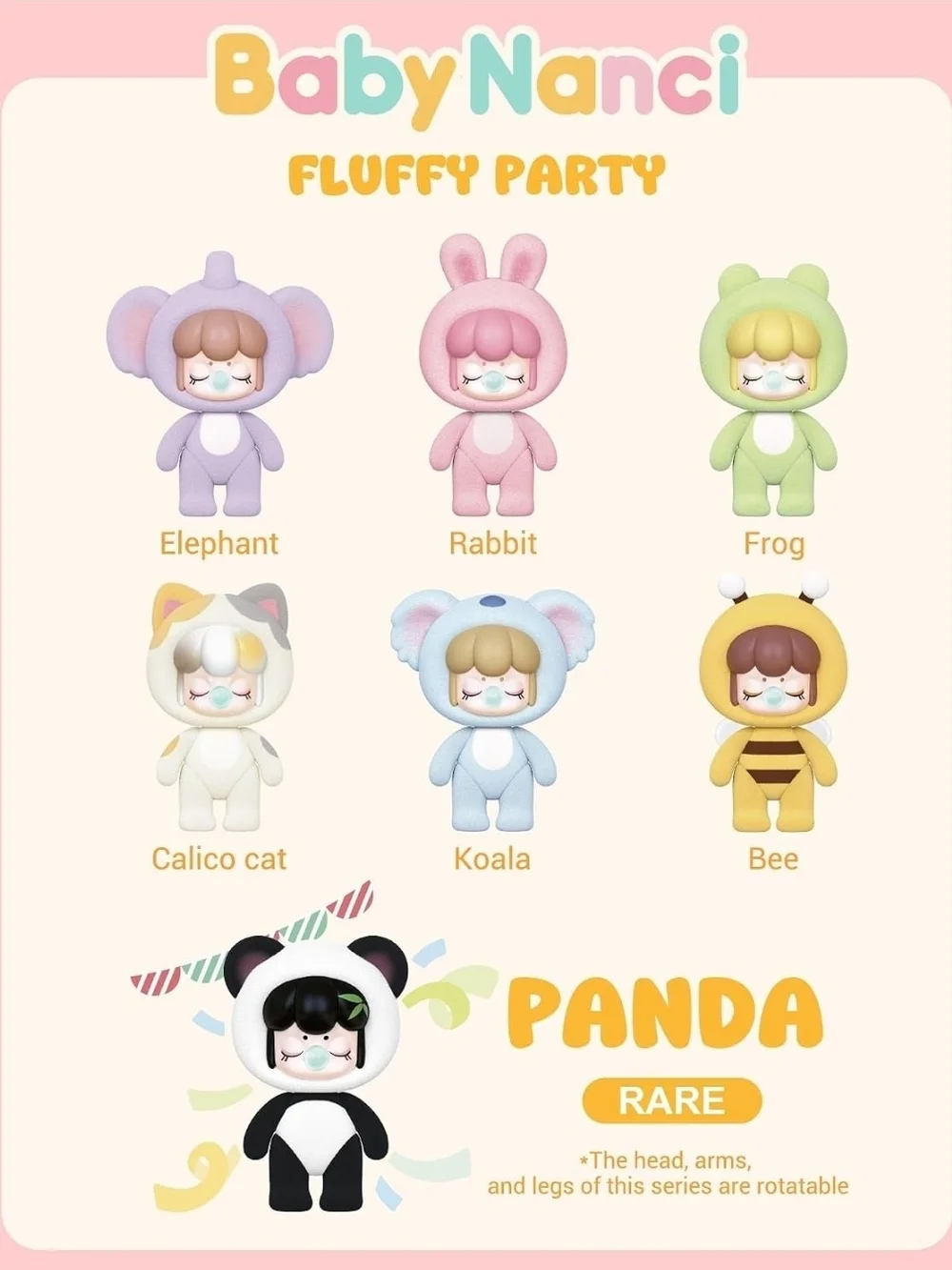 RARE Baby Nanci Fluffy Party Panda - Picture 10 of 11